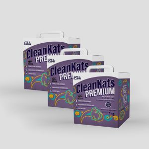3 Cajas de arena para gato premium 7KG